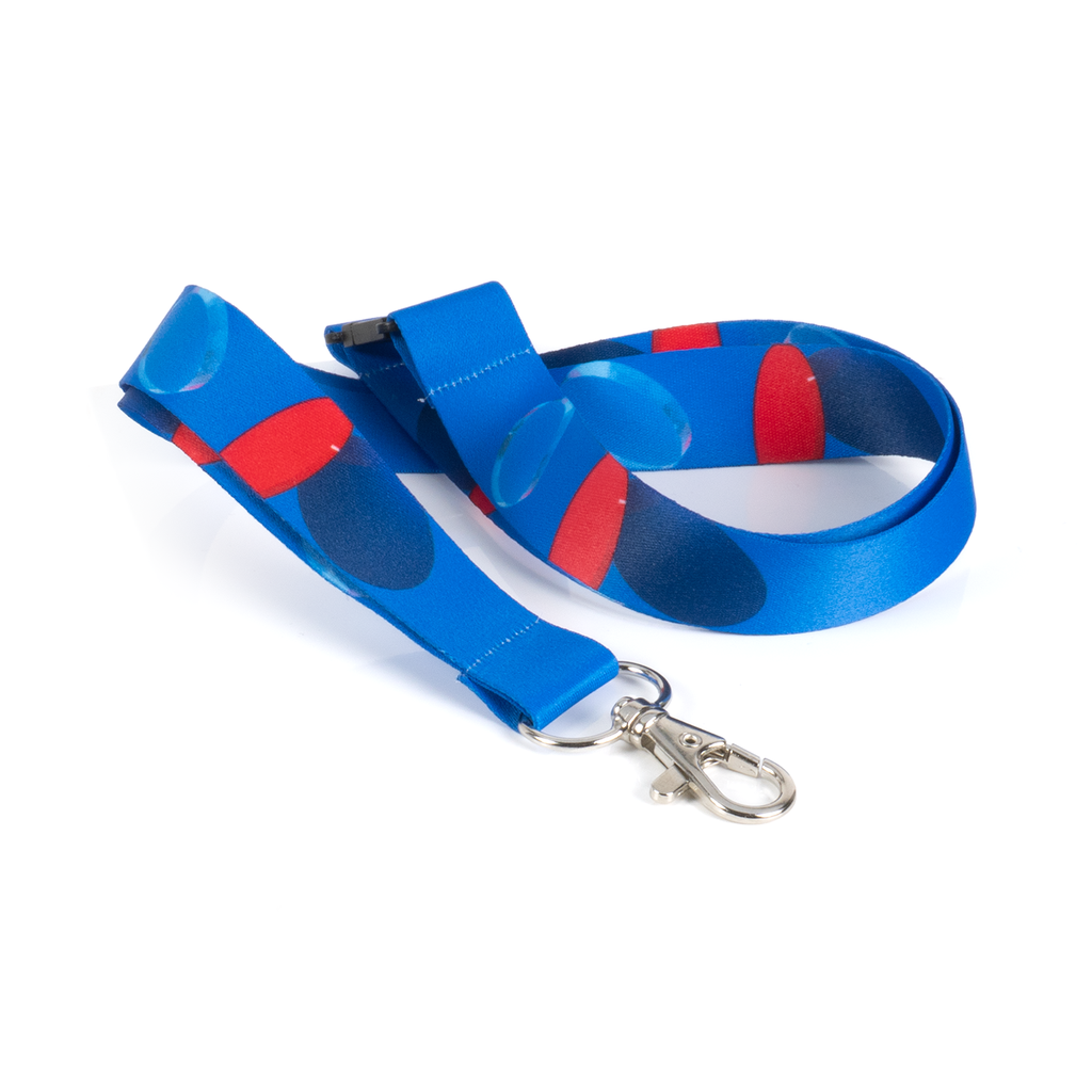 GIVE_blue_lanyard_with_safety_clip