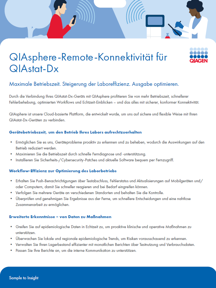 QIAsphere QIAstat-Dx Flyer IS 0126 ROW QPRO-14668_DE