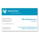 Visitenkarte Matecra + QR Code
