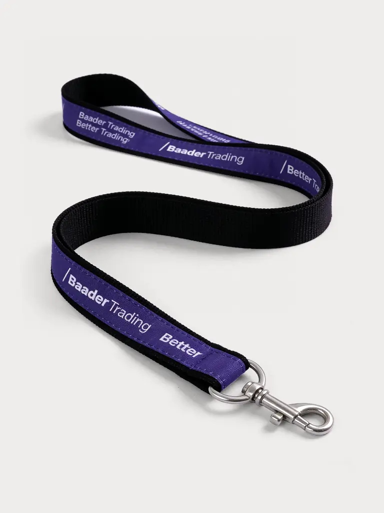 Individuelles Schlüsselband mit Webung