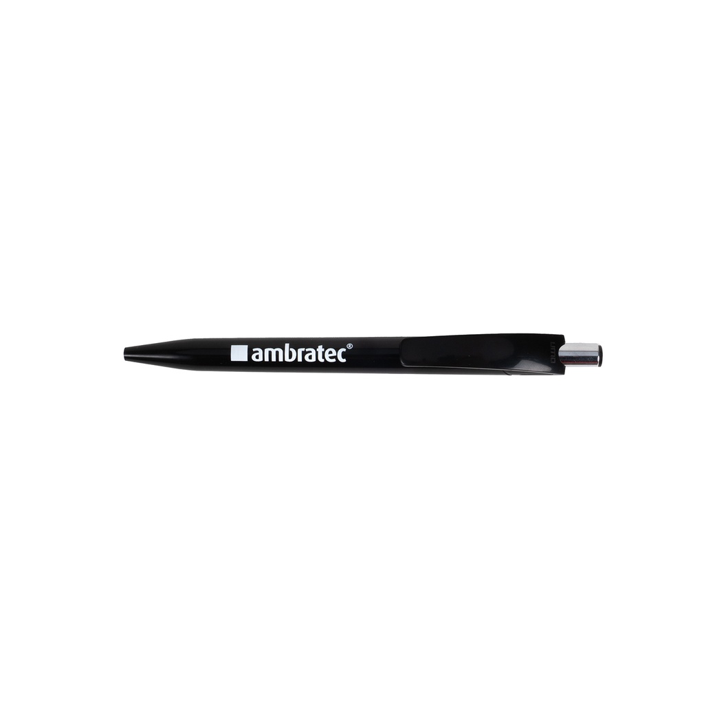 Druckkugelschreiber, schwarz "ambratec"