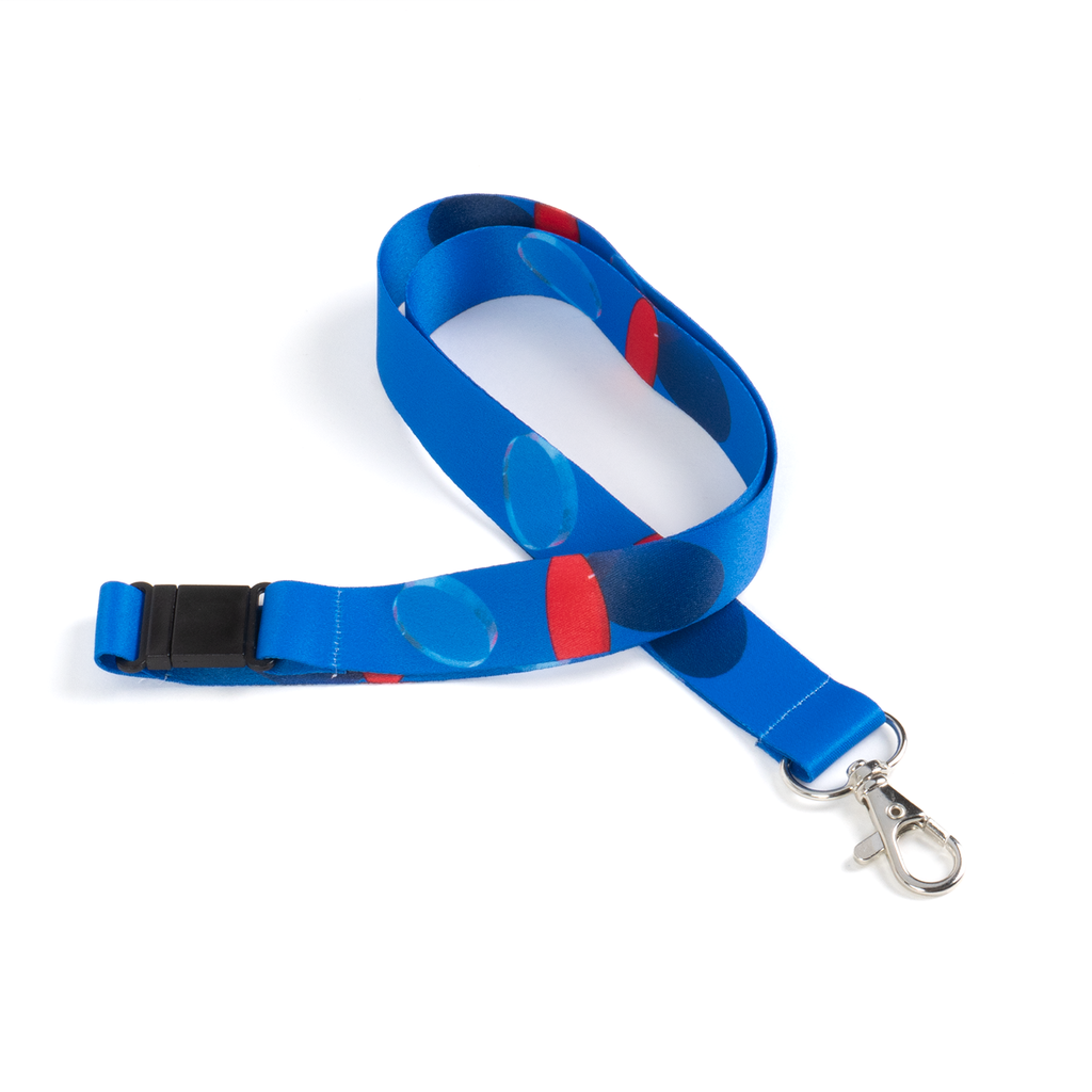 GIVE_blue_lanyard_with_safety_clip